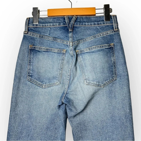 Veronica Beard Ryleigh Patched Slim Straight High  Rise Jeans - Picture 7 of 13